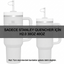 Yenigeldi Stanley Quencher Uyumlu Tumbler 30-40 Oz Sızdırmaz Seti Pembe