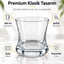 1 Adet Kalın Tabanlı Şeffaf Viski Bardağı – Premium Klasik Tasarım, 300 ml Cam