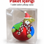 Ayıcıklı Yılbaşı Topu Yılbaşı Süsü Noel Süs