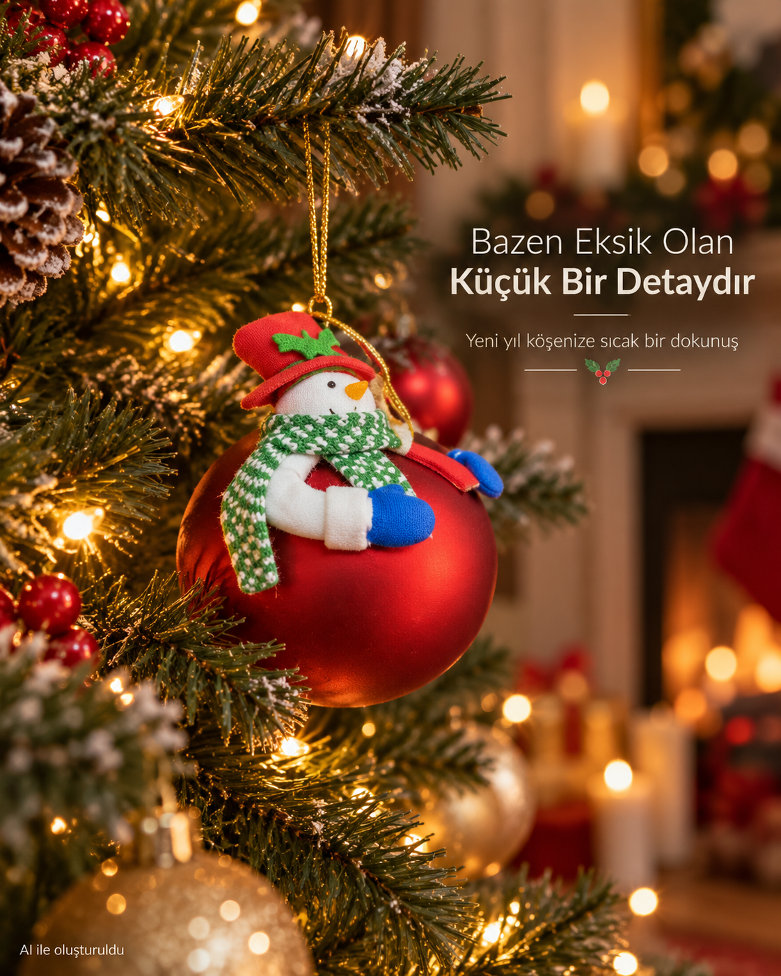 Yılbaşı Kardan Adam Noel Ağacı Asma Süsü