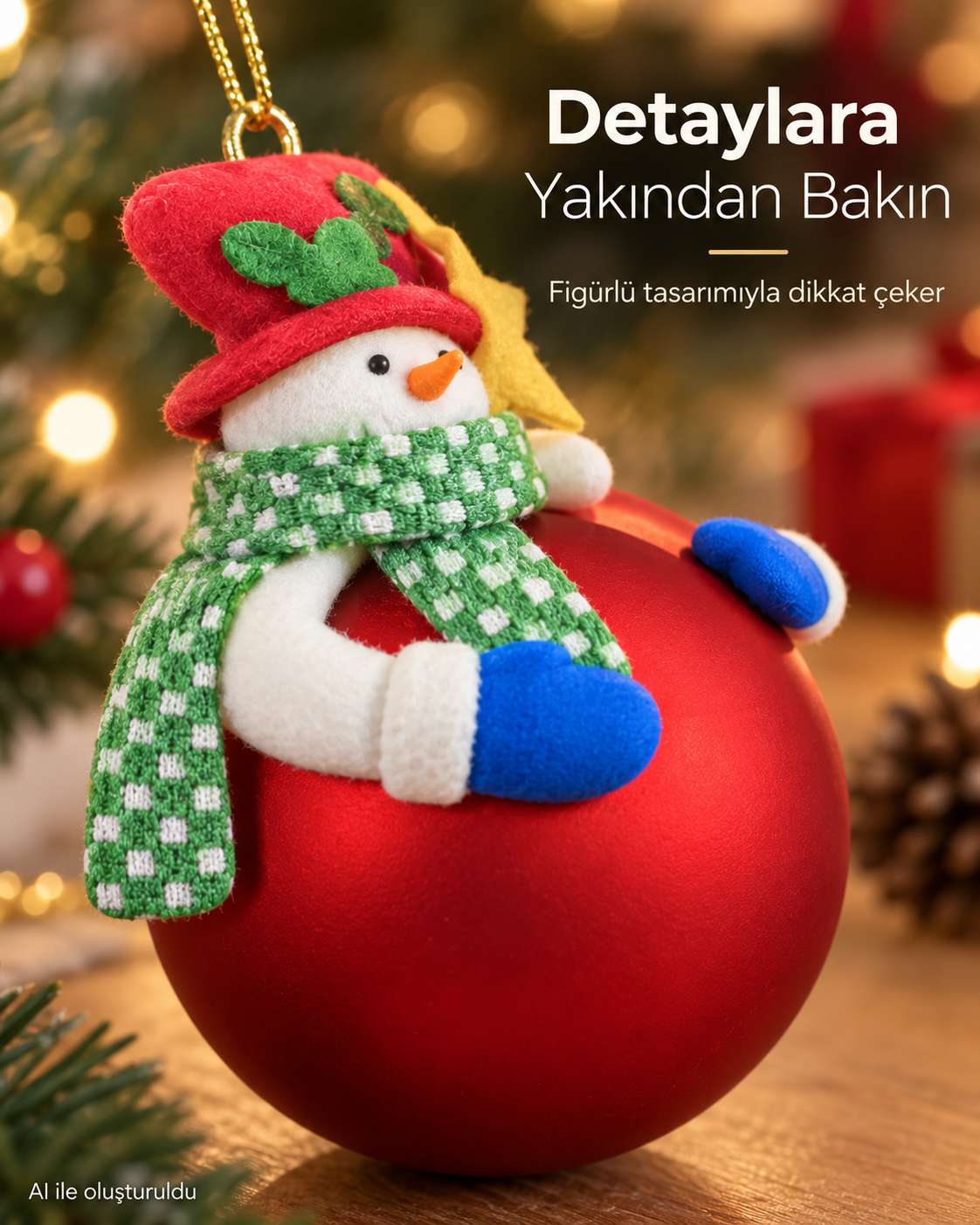 Yılbaşı Kardan Adam Noel Ağacı Asma Süsü