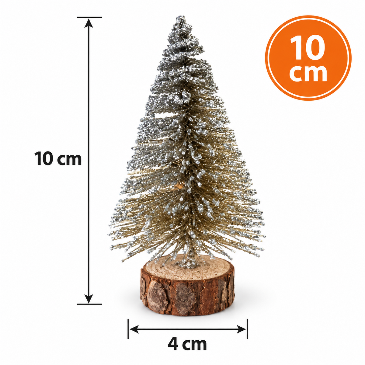 1Adet 10 Cm T14 Yılbaşı Masa Çam Ağacı, Simli Çam Ağacı, Masa Dekorasyon, Süslü Minik Çam Ağacı