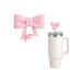 1 Adet Pembe Fiyonklu 10mm Stnly Quencher Uyumlu Silikon Pipet Toz Koruyucu Kapak