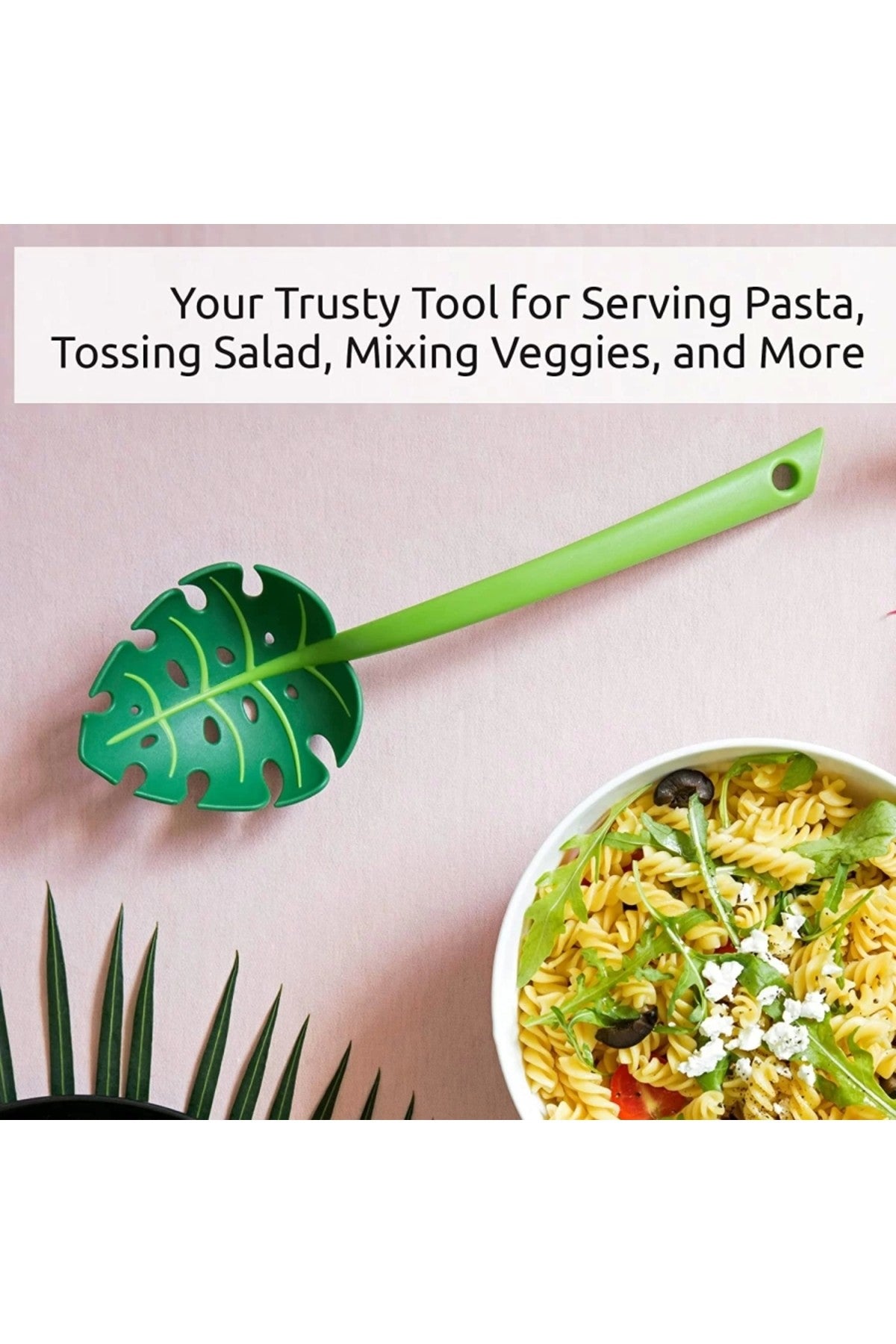 Yaprak Kepçe ,jungle Servis Kaşığı, Jungle Spoon Mutfak Kaşığı, Yaprak Servis Kaşığı