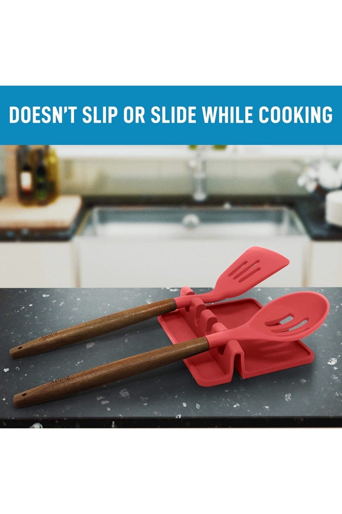 Slikon Spatula Tutucu Kaşıklık Çatallık, Silikon Bulaşıklık , Çatal Kaşıklık Mutfak Düzenleyici