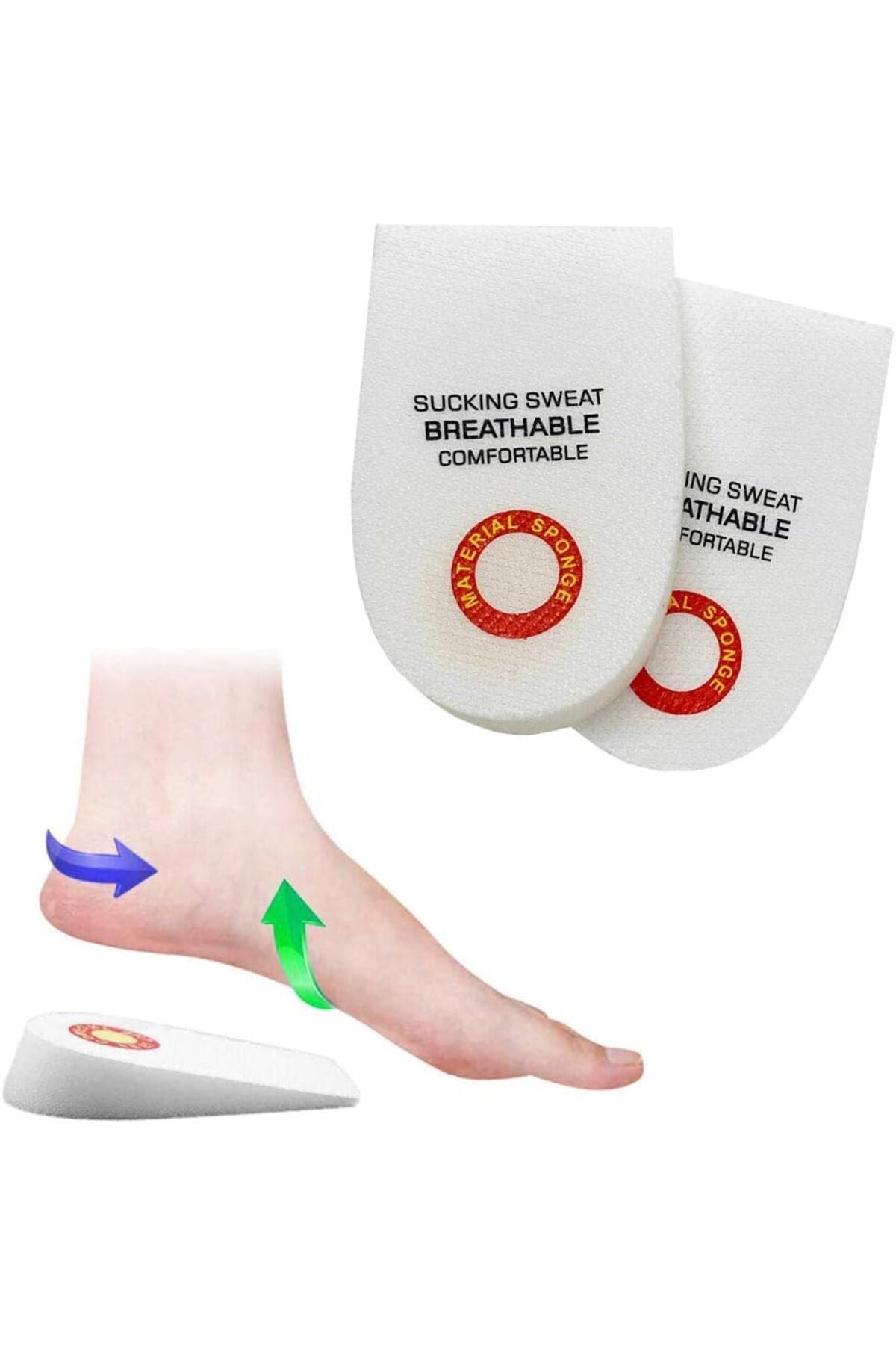 İthal , Memory Foam Ayakkabı Tabanlığı Topuk Yastığı Topuk Şokunu ve Basıncını Azaltır
