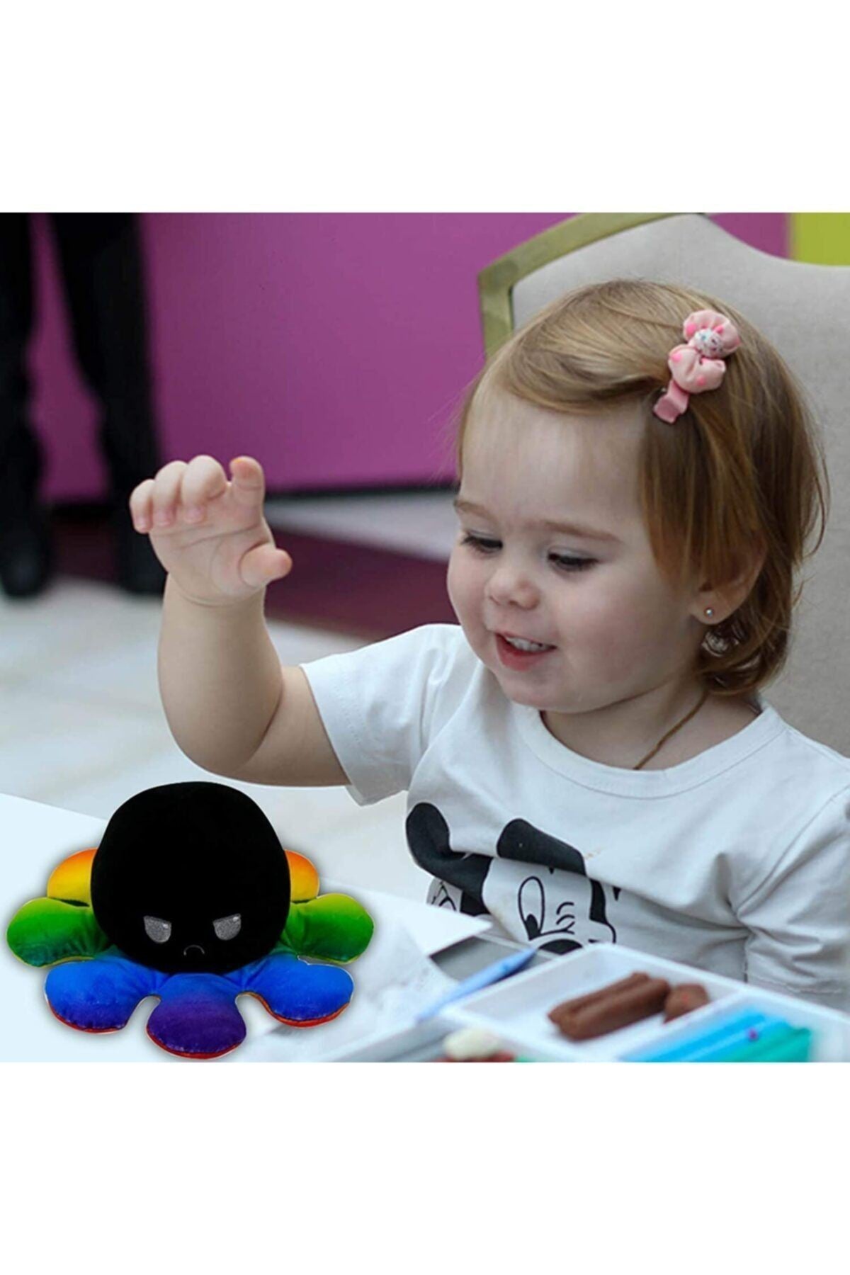 Mesaj Veren Ahtapot Mood Değiştiren Ahtapot Duyusal Ahtapot Yüz Değiştiren Ahtapot Peluş Ahtapot