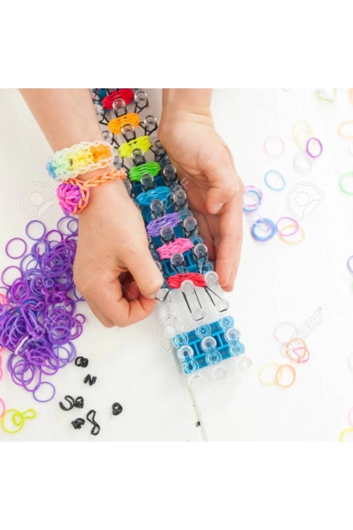 Rengarenk Bileklik Yapma Seti Rainbow Loom Bands