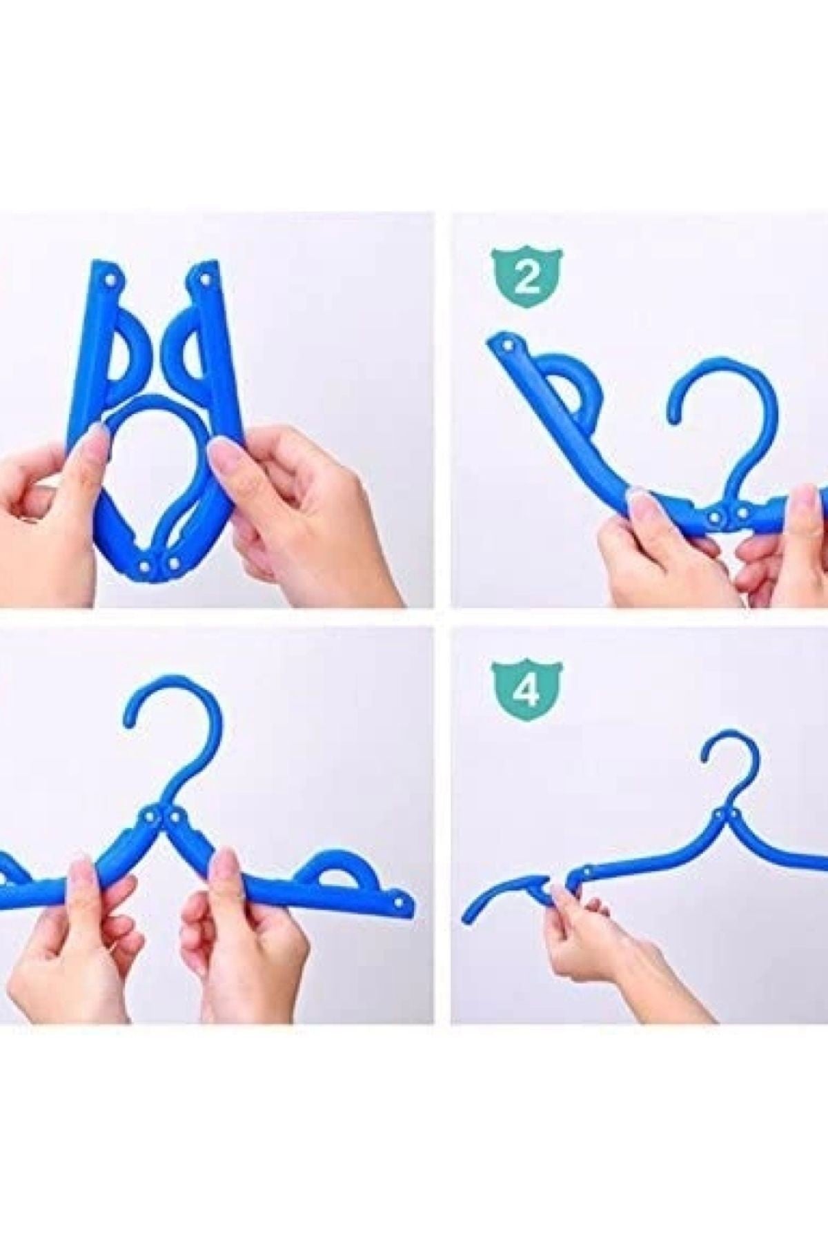 5 Adet Portatif Sihirli Katlanabilir Seyahat Askısı Elbise Askısı