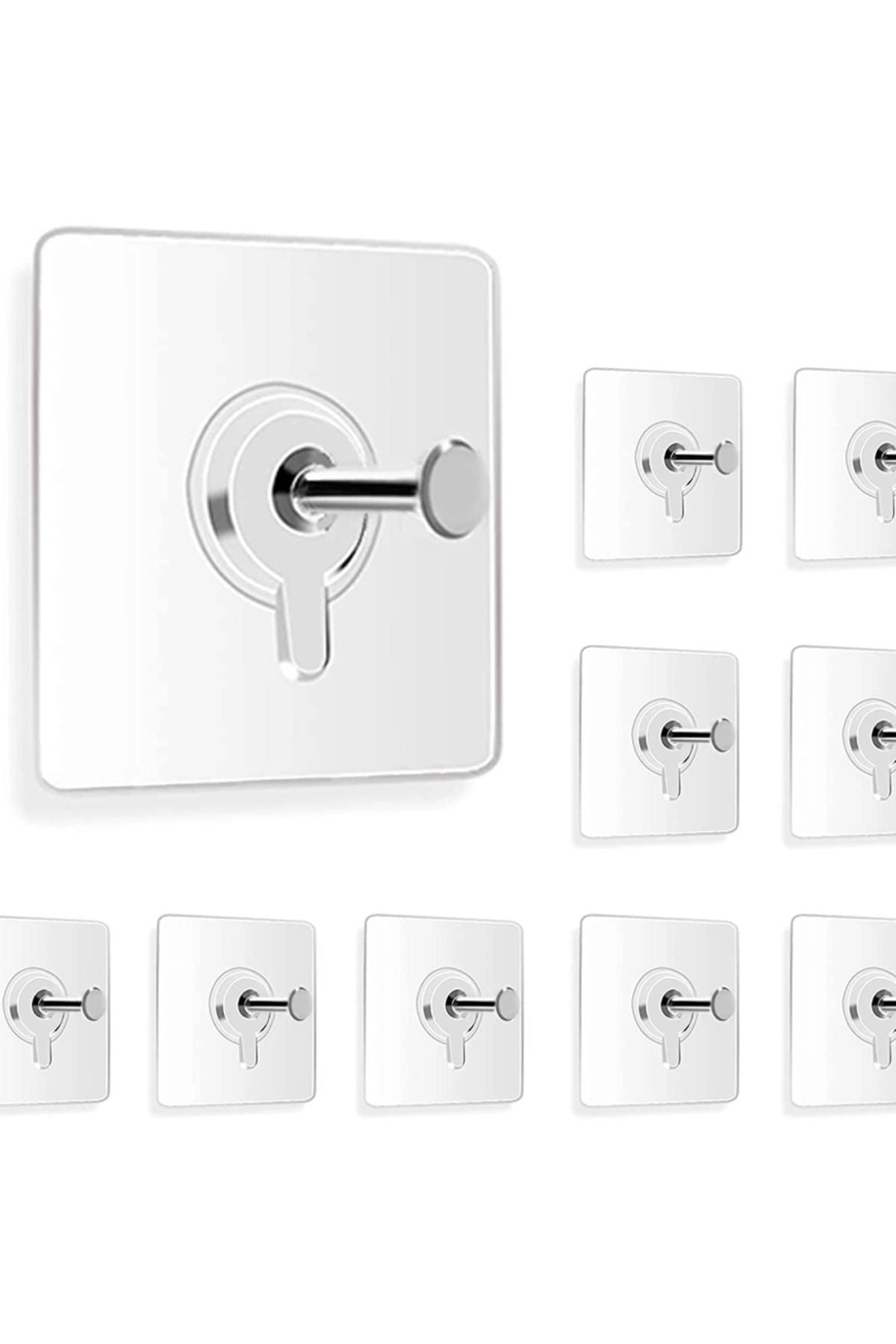 4 Adet Yapışkan Çerçeve Resim Askısı Yapışkanlı Askı Paslanmaz Çelik Mutfak Banyo Ev Duvar Dekoru Çi