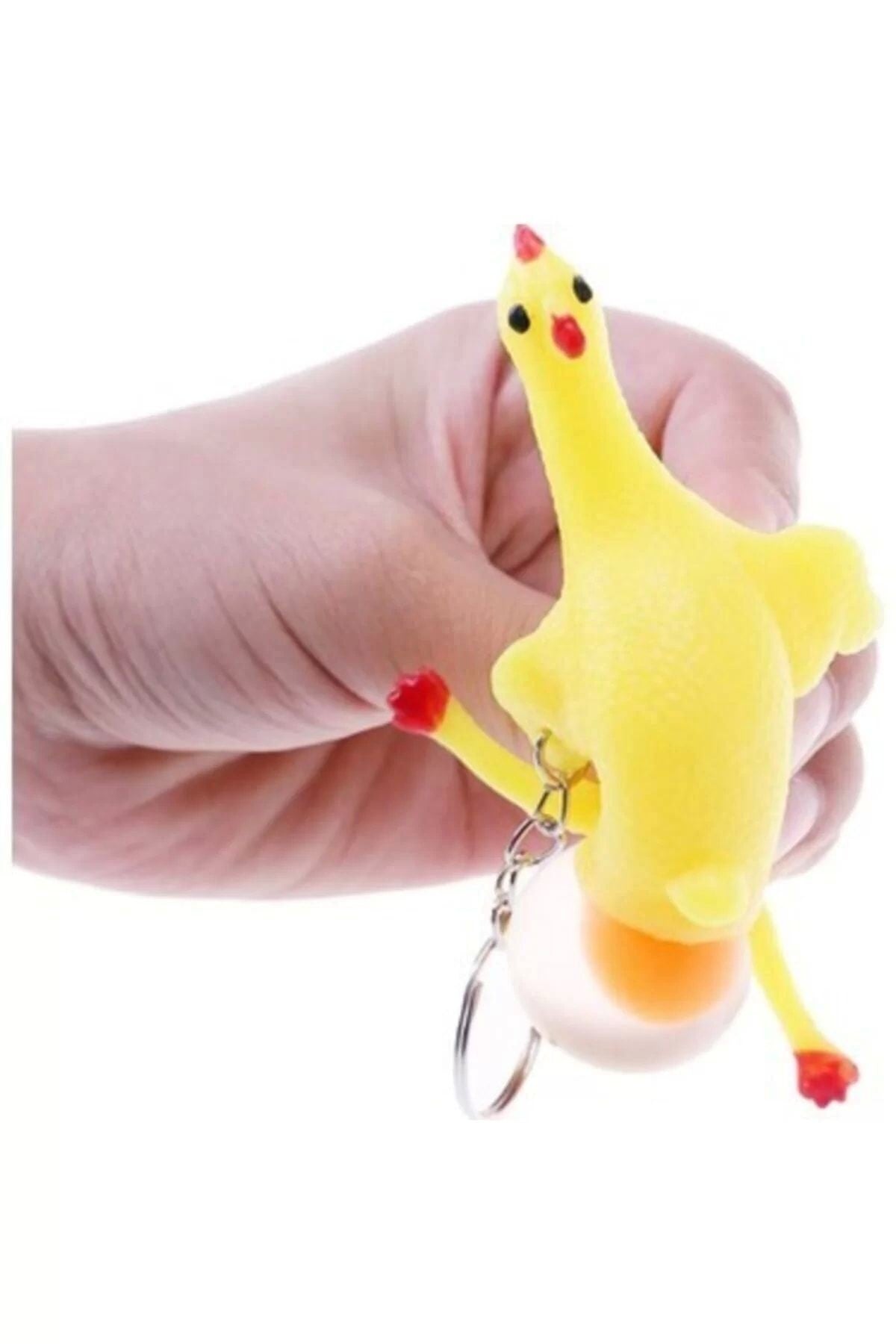 Squishy Yumurtlayan Tavuk Anahtarlık Çanta Ve Cüzdan Süsü Hediyelik