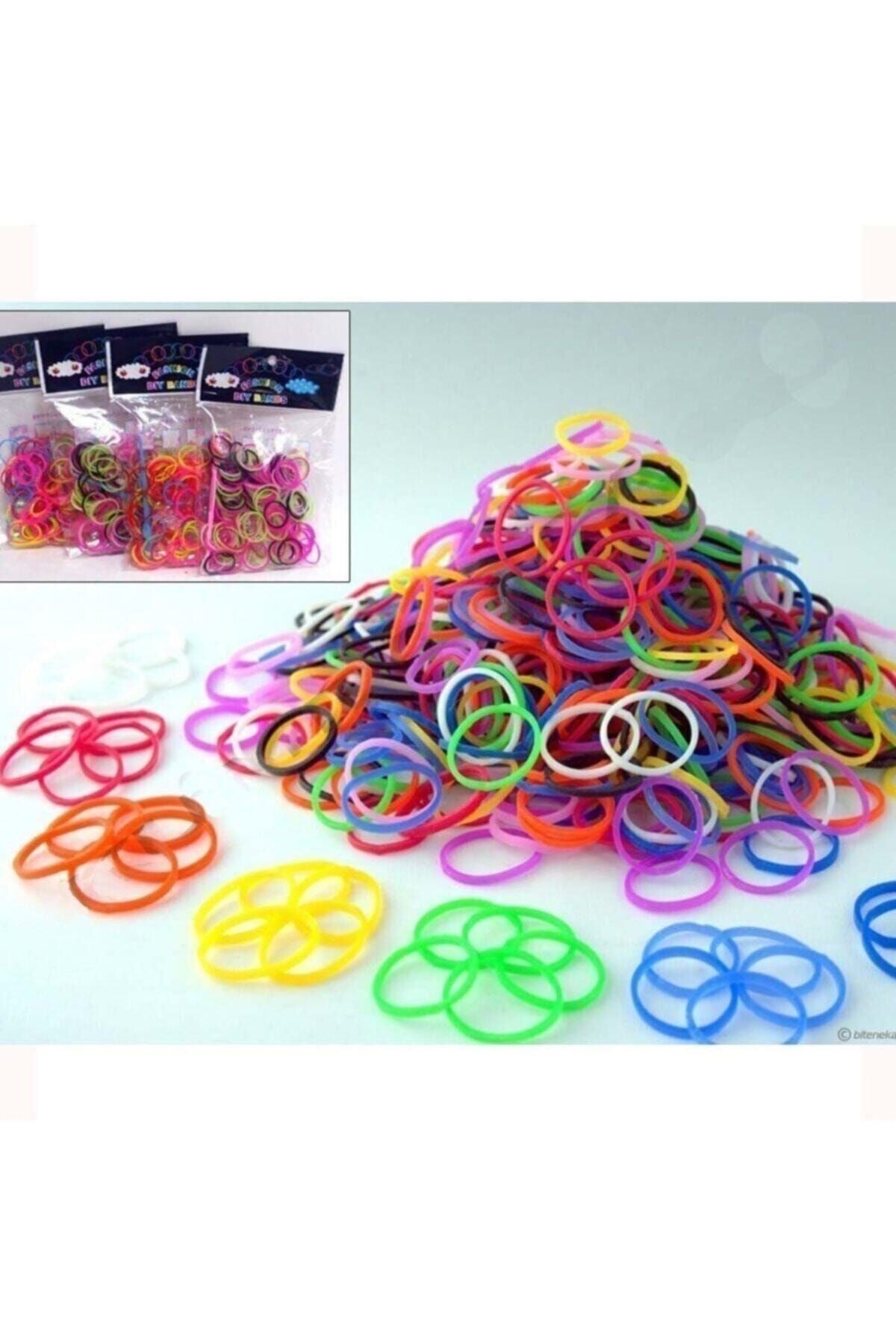 Lastik Örgü Bileklik Ve Kolye Yapma (YAPIM) Seti 3 Paket Loom Bands