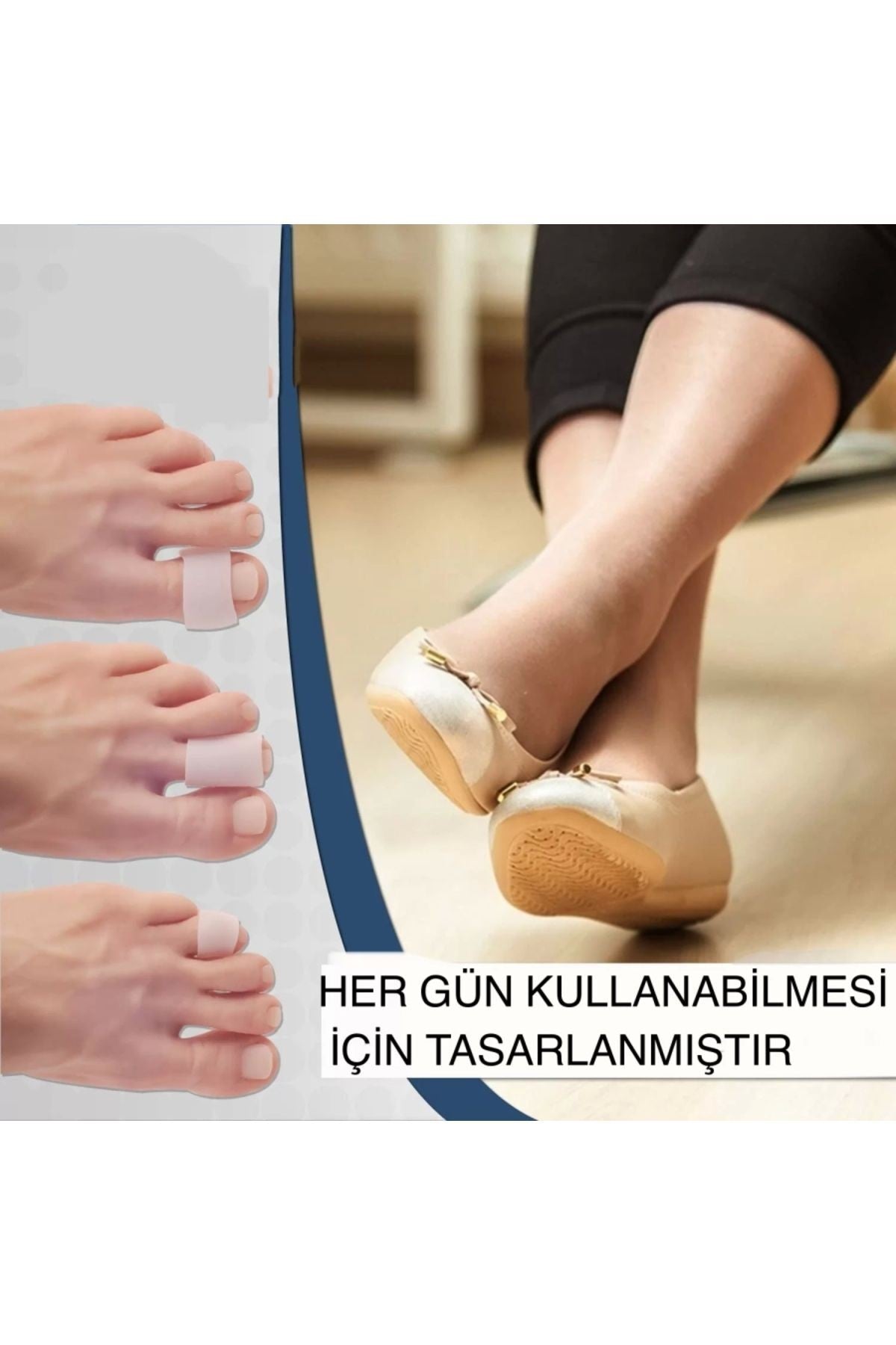 Ayak Parmağı Masaj Jeli, Ayak Rahatlatıcı Aparat, Jel Rahatlatıcı Masaj (TEKLİ ÇİFT)