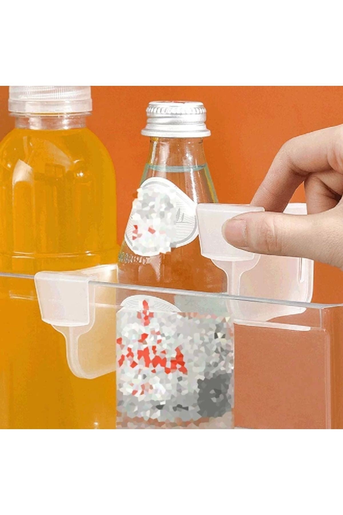 8 Adet Plastik Buzdolabı Bölücü Organizatör Ayarlanabilir Buzdolabı Kiler Izgara Bölücü Ayırıcı
