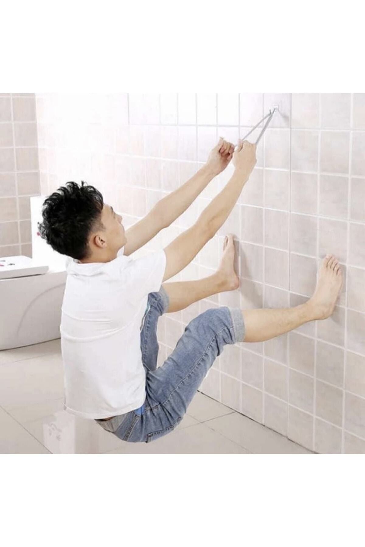 5'li Kendinden Yapışkanlı Güçlü Şeffaf Askılık - Kapı Arkası Mutfak Duvar Banyo Askı
