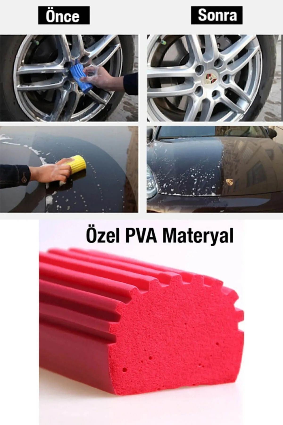 1 Adet Sihirli Duster Nemli Toz Alma/araba Silme/çok Fonksiyonlu Temizleme Süngeri
