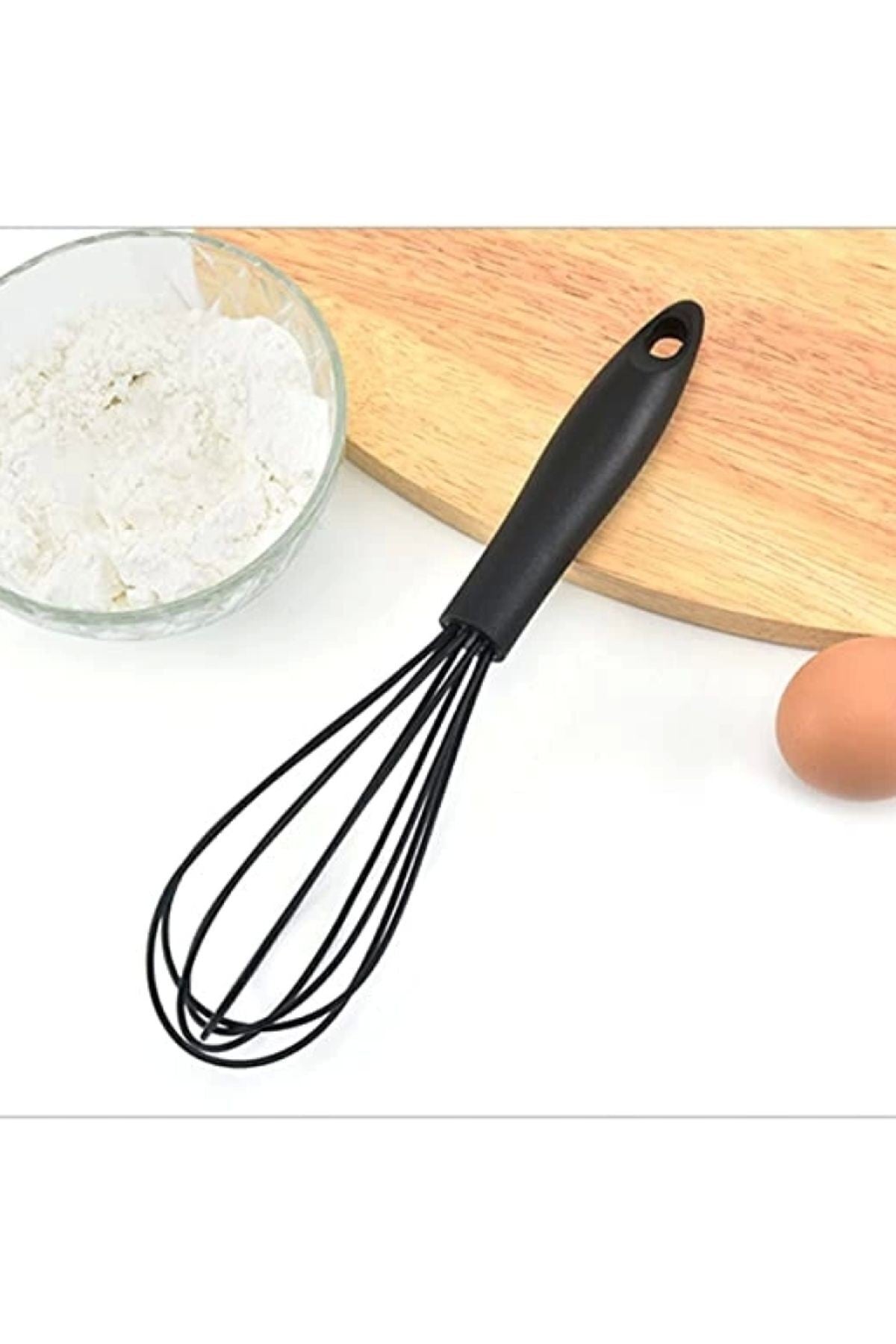 Gri , Siyah Silikon Pratik Çırpıcı Çizdirmez Çırpıcı Yemek Pasta Pişirme Karıştırma Köpürtme