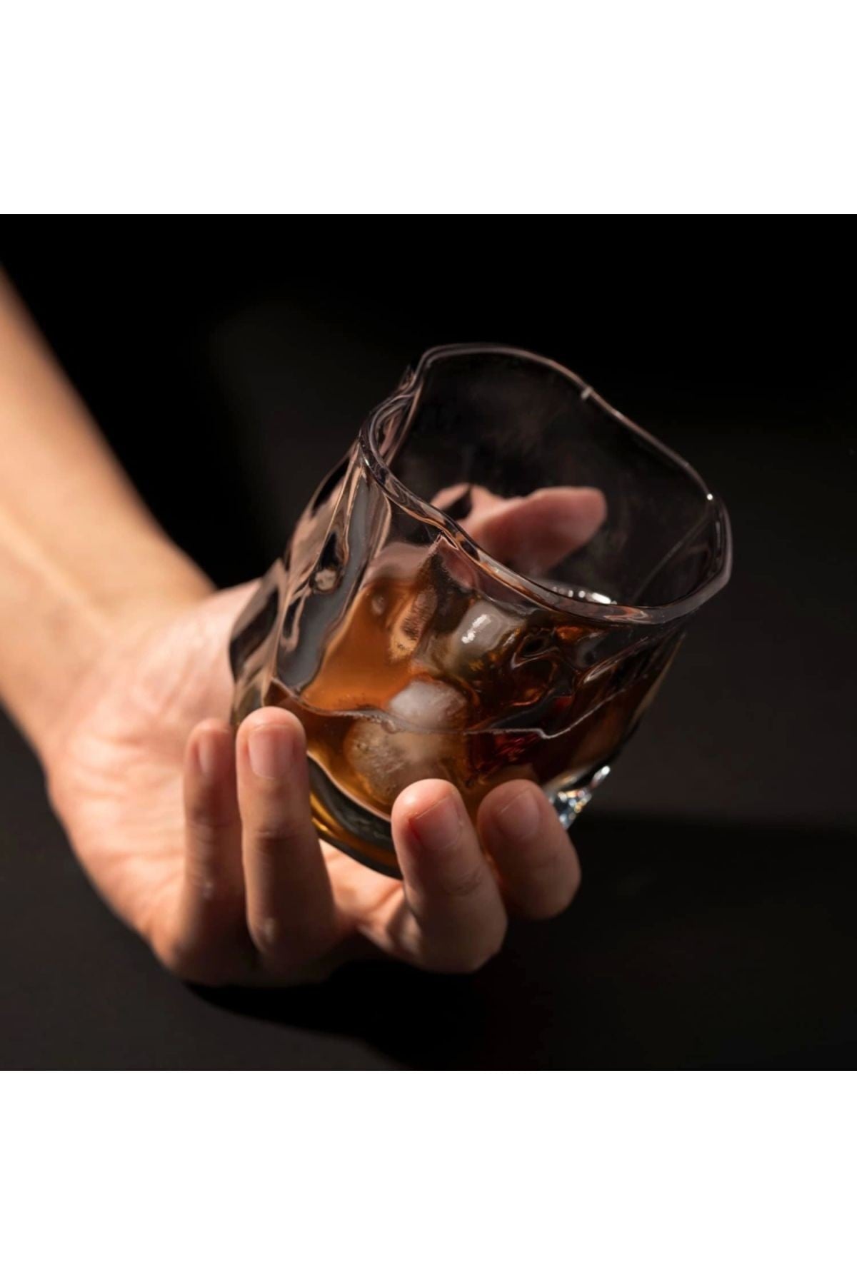 1 Adet 300 ml Halogramlı Bükülme Kehribar Iskandinav Tarzı Kola Kahve Sunum Bardak