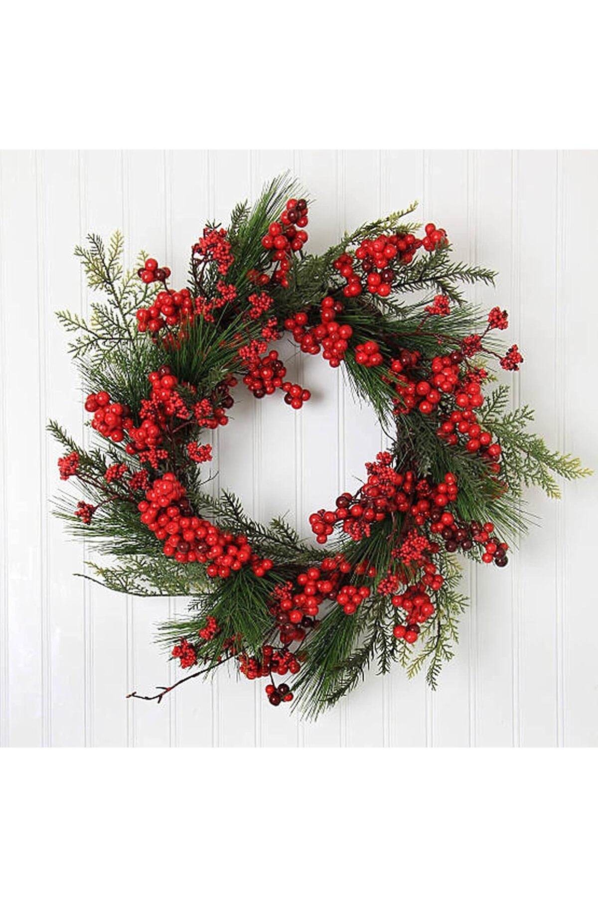 10 adet El Yapımı Kokina Red Berry Yılbaşı Süs , Ev Parti Kış Noel Yılbaşı Süsü