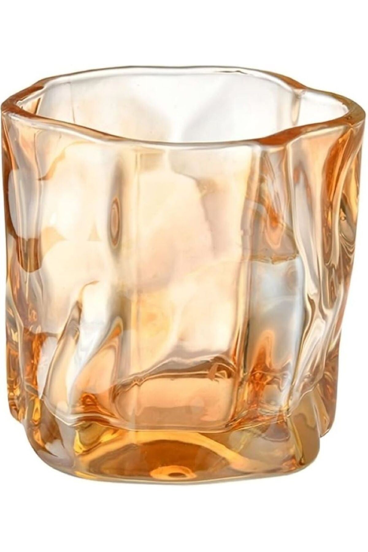 1 Adet 300 ml Halogramlı Bükülme Kehribar Iskandinav Tarzı Kola Kahve Sunum Bardak