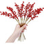 1adet 30 Cm El Yapımı Kokina Red Berry Yılbaşı Süs , Ev Parti Kış Noel Yılbaşı Süsü