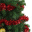 2 Adet 1.7 Metre Kırmızı Kalın Yılbaşı Püskül Süsü Tinsel Garland ,Süs t772