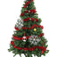 2 Adet 1.7 Metre Kırmızı Kalın Yılbaşı Püskül Süsü Tinsel Garland ,Süs t772