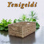 1 Adet Doğal Hasır Sepet (uzunluğu 40 Cm Genişlik 28 Cm Yükseklik 16 Cm ) Yen240038b