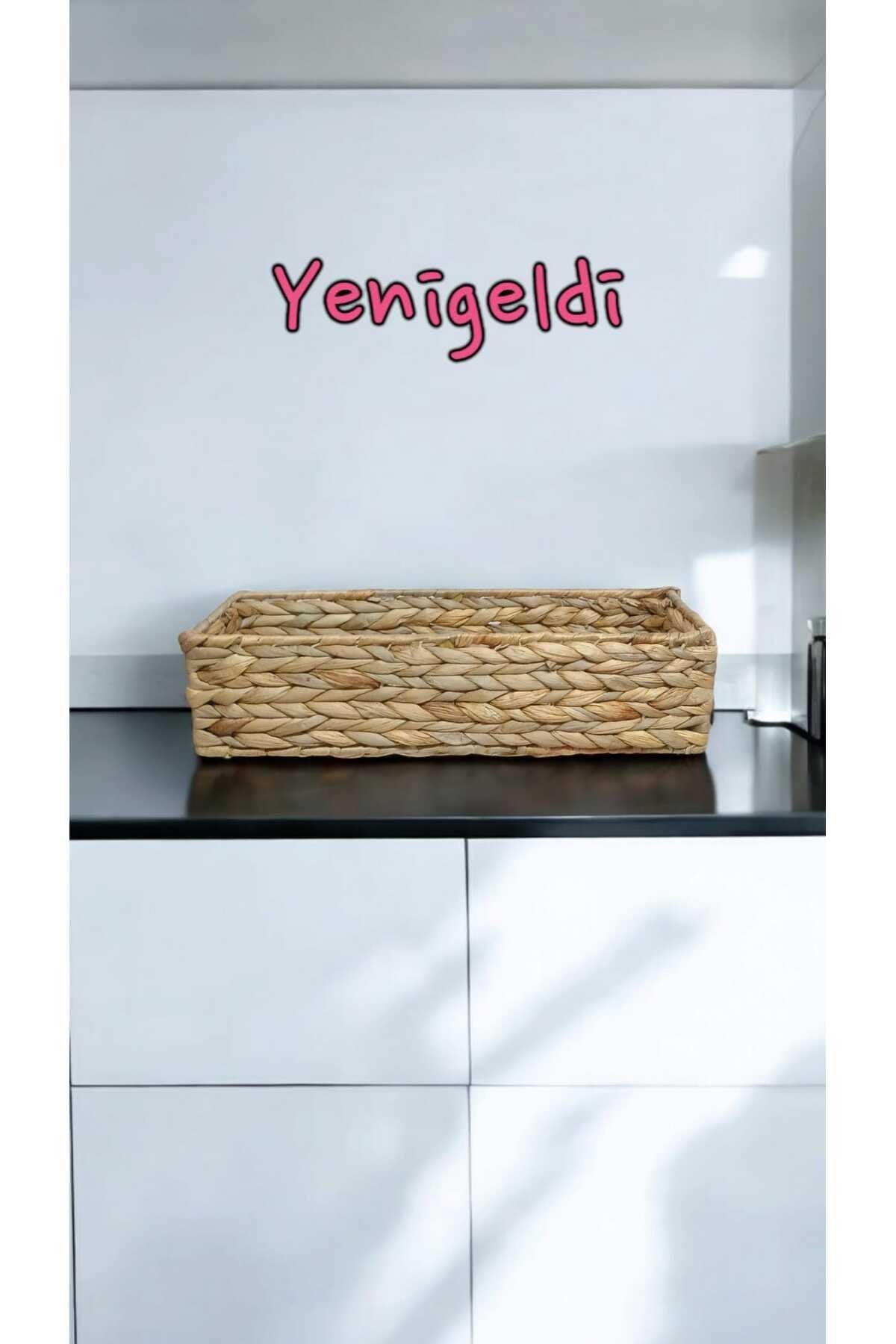 (Y:9*G:16*U:38 CM) 1 Adet Hasır Sepet Banyo Dekor Ofis Çekmece Düzenleyici Yen2400331