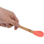 3 Adet 21 cm Pastel Renk Bambu Saplı Mini Silikon Pişirme Seti, ( Kaşık,Fırça,Spatula)