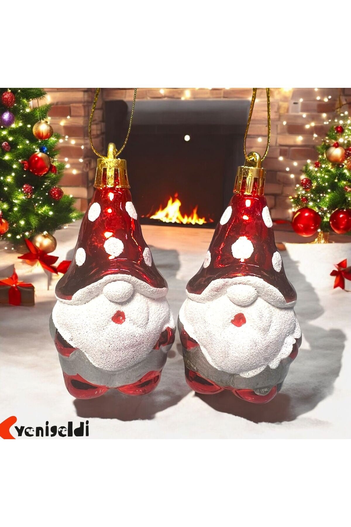 Yılbaşı Ağacı Süsü Vintage Noel Baba Süslemeleri Yılbaşı Partisi Süslemeleri Hediye T-66