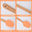 3 Adet 21 cm Pastel Renk Bambu Saplı Mini Silikon Pişirme Seti, ( Kaşık,Fırça,Spatula)