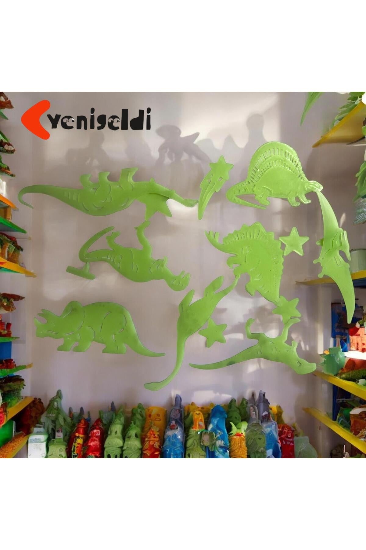 Fosforlu dinozor gece odanızı aydınlatan süs
