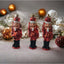 3 Adet Fındıkkıran Asker (7 CM) Nutcracker Çam Ağacı Süsü Yılbaşı Doğum Günü Parti Süslemeleri