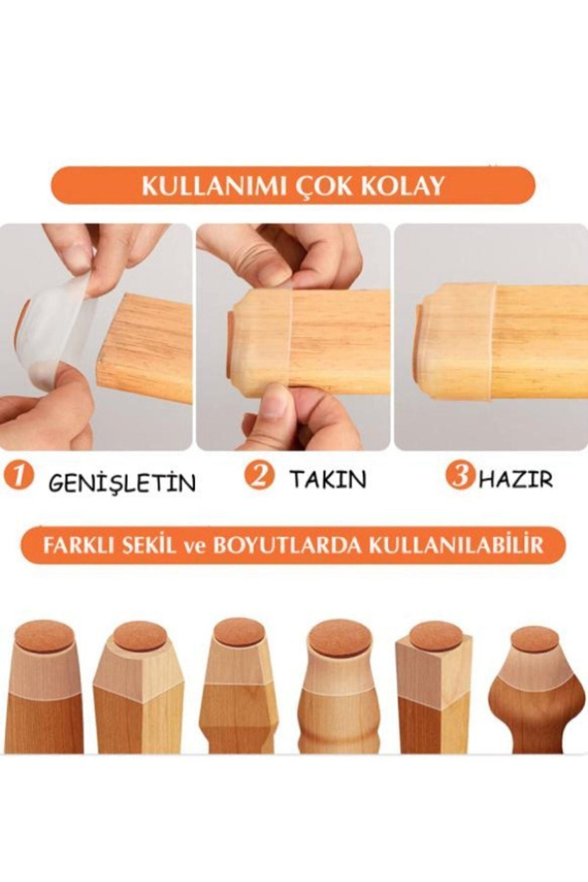 4 Adet (2,5 CM VEYA 2.9 CM) Keçeli Silikon Masa Sandalye Koruyucu Masa Koltuk Sandalye Kaydırmaz