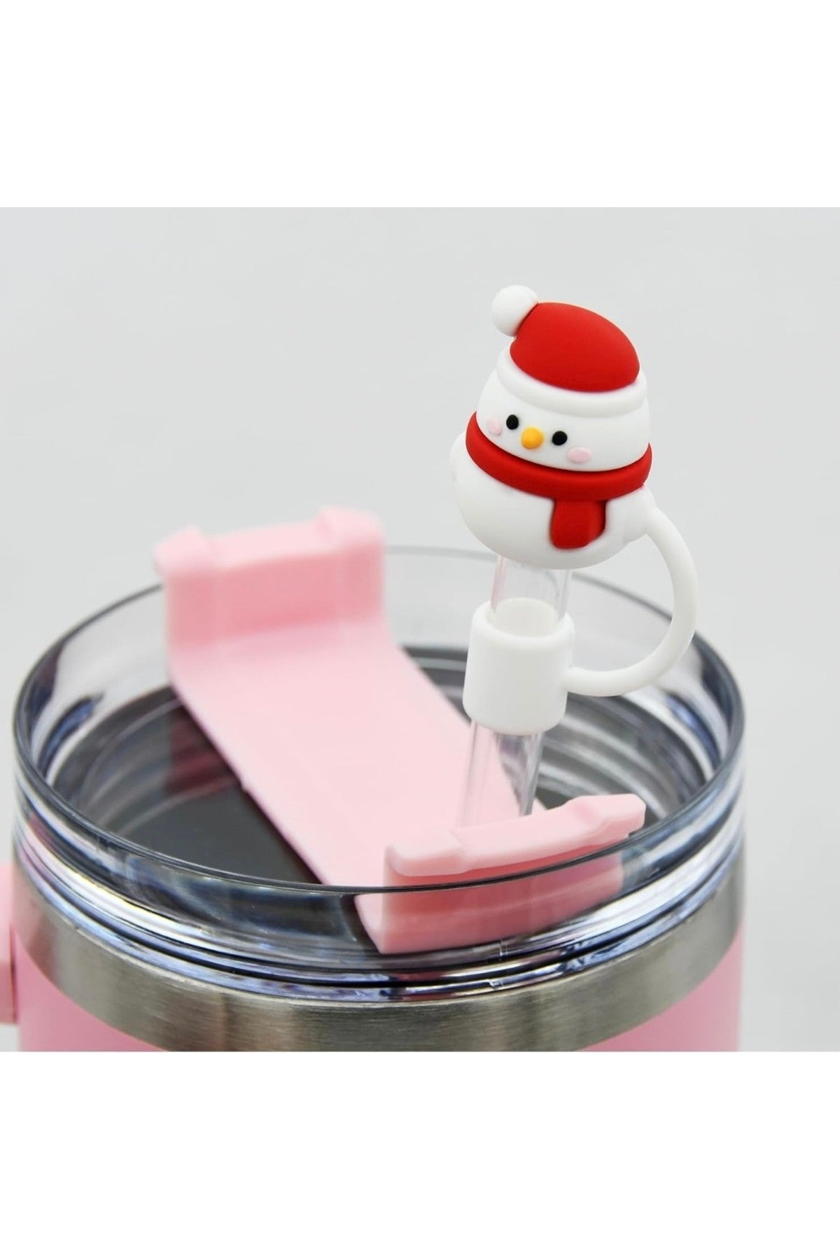 2 Adet Stanley Yılbaşı Pipet Kapağı Yılbaşı Süsü