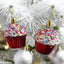 Kırmızı 6 Cm Cupcake Parti Süslemeleri , Yılbaşı Ağacı Cupcake Yeni Yıl Doğum Günü Partisi Süsü T-74
