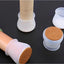 4 Adet ( 3cm-3,5cm ) Yarı Saydam Silikon Keçeli Sandalye Susturucu Sandalye Pabucu