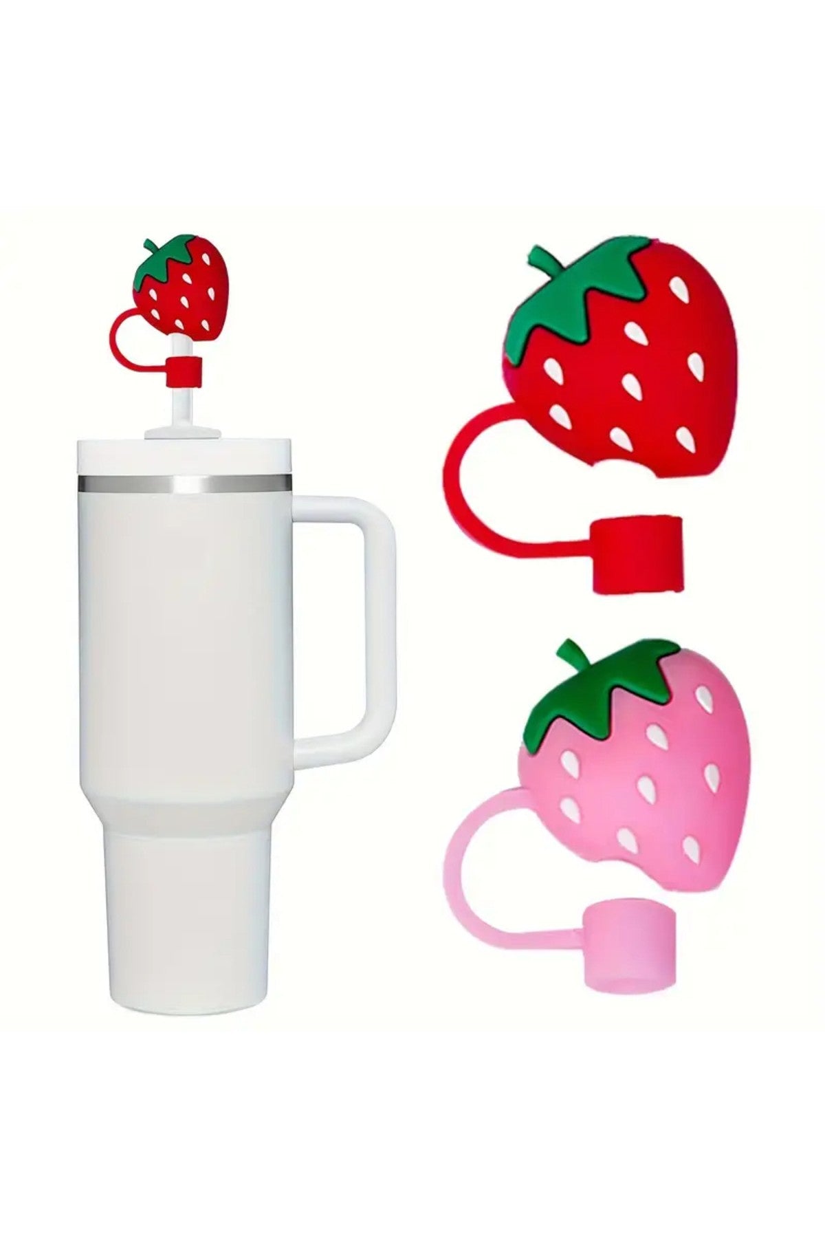 Pipet Tıpası Çilekli Pipet Tıpası Quencher Pipet Tıpası Çilek Pipet Tıpası
