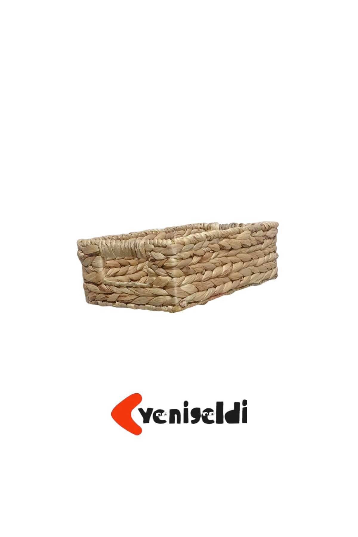 1 Adet Doğal Hasır Sepet ( Uzunluğu 31 Cm Genişlik 20 Cm Yükseklik 11 Cm ) Yen240038k