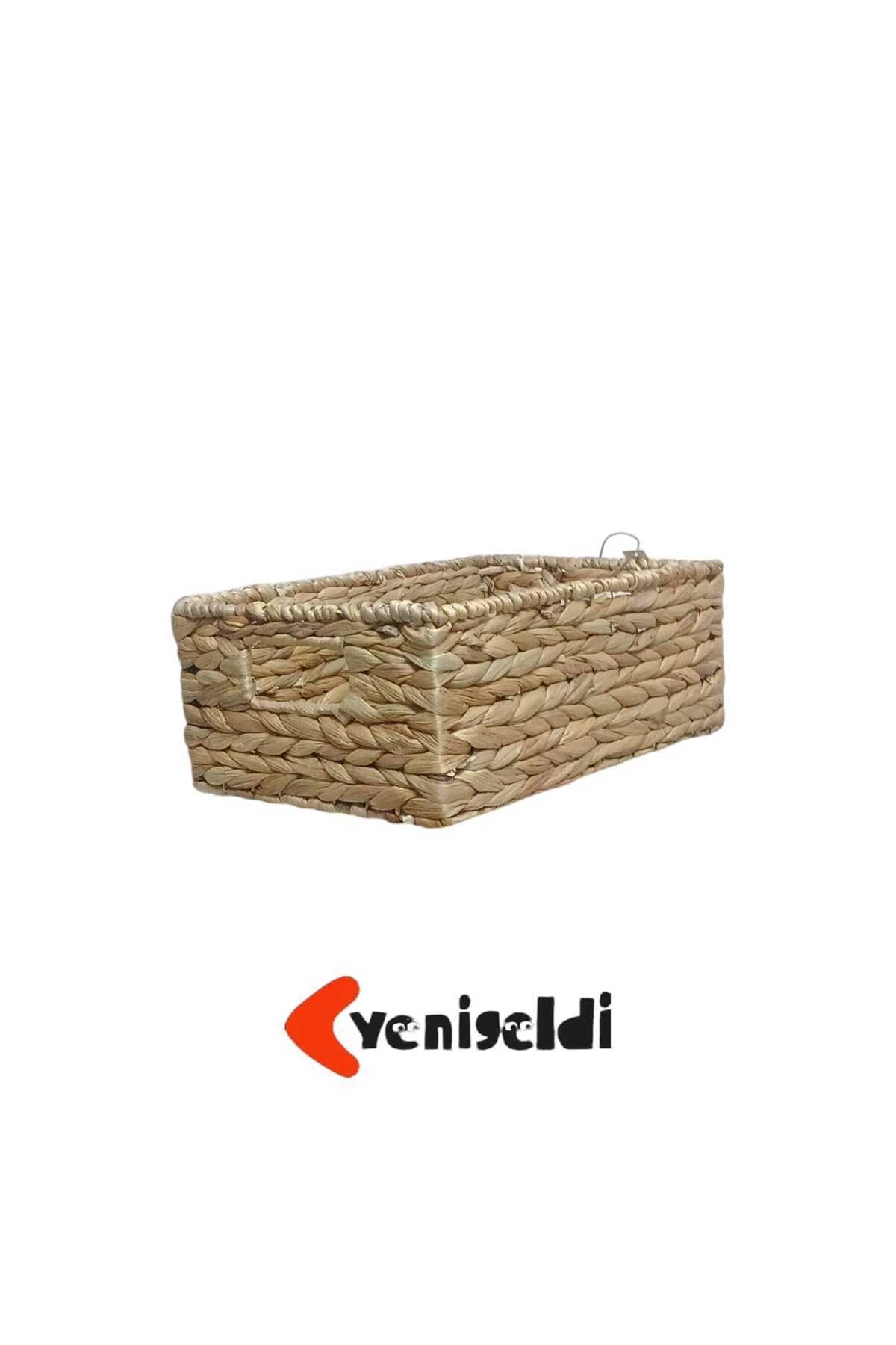 1 Adet Doğal Hasır Sepet ( Uzunluğu 36 Cm Genişlik 23 Cm Yükseklik 14 Cm ) Yen240038or