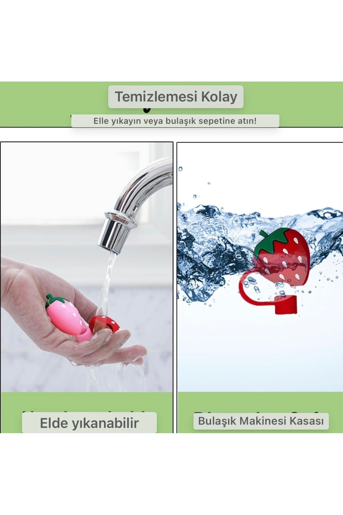 1 Adet Stanley Çilek Pipet Tıpası Pipet Kapak Quencher Tapa