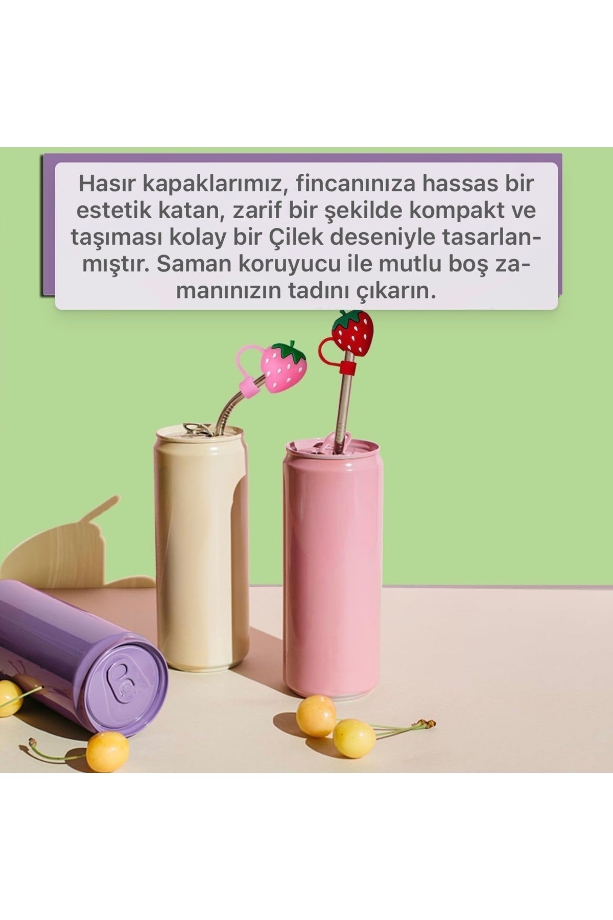 1 Adet Stanley Çilek Pipet Tıpası Pipet Kapak Quencher Tapa
