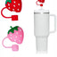 1 Adet Stnly Quencher Uyumlu Simli Siyah Fiyonk Pipet Tıpası Pipet Kapak Quencher Tapa