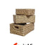 3lü Doğal Hasır Sepet Yen2400383