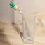 (6MM) Silikon Pipet Başlıklı Pipet Ve Kare Uzun Kokteyl Kahve Bardağı