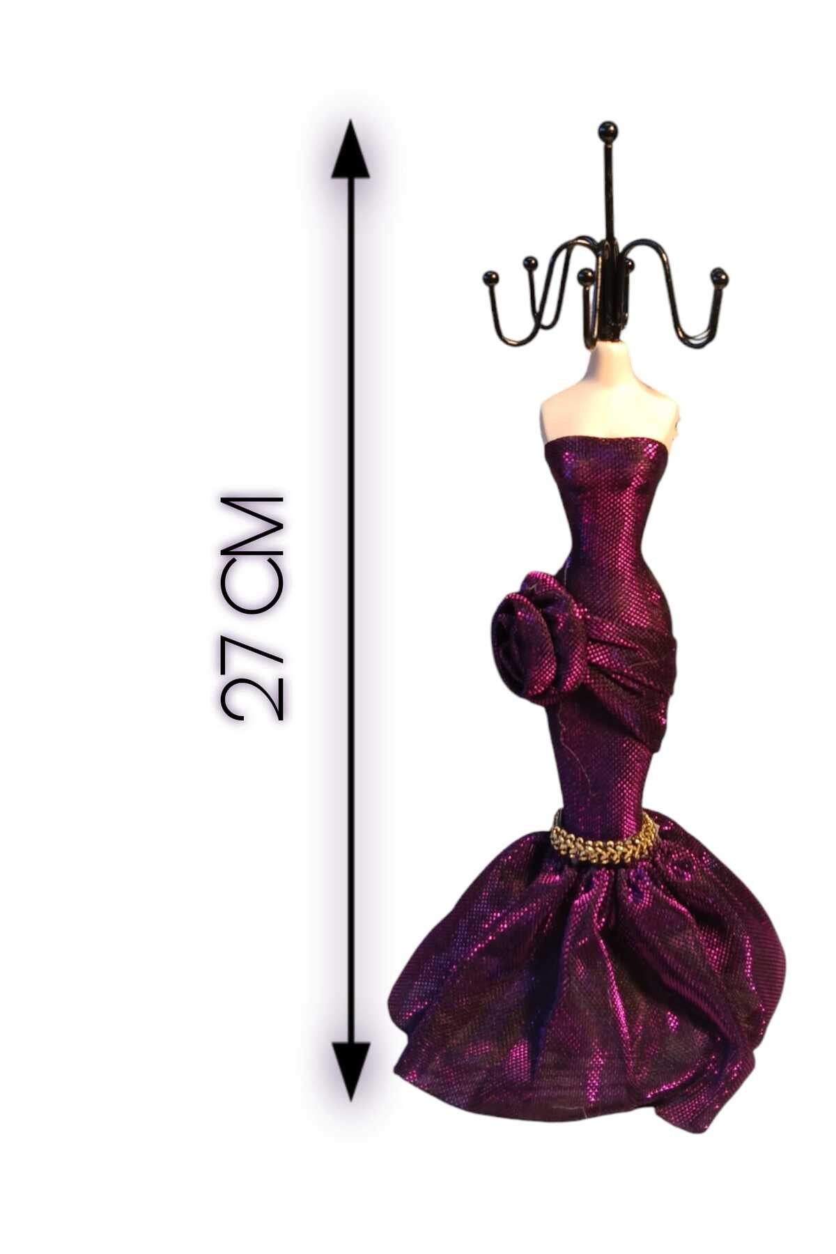 Karışık Renk (27 CM) Moda Heykel Şeklinde Takı Standı, Takılık, Küpelik, Takı Dolabı Düzenleyici