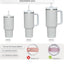 1 Set Gri Stanley için Silikon Dökülmeye Dayanıklı Sızdırmaz Seti Quencher