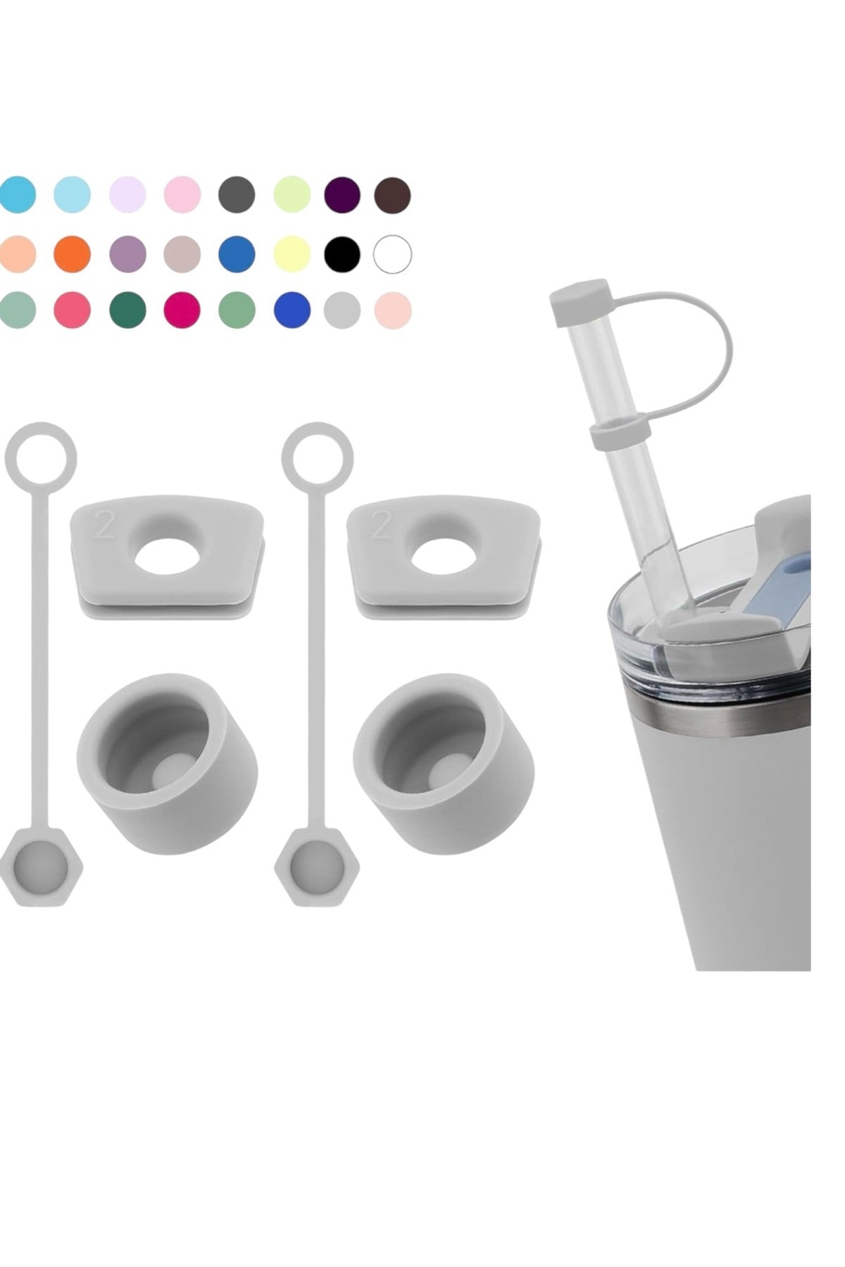 1 Set Gri Stanly için Silikon Dökülmeye Dayanıklı Sızdırmaz Seti Quencher