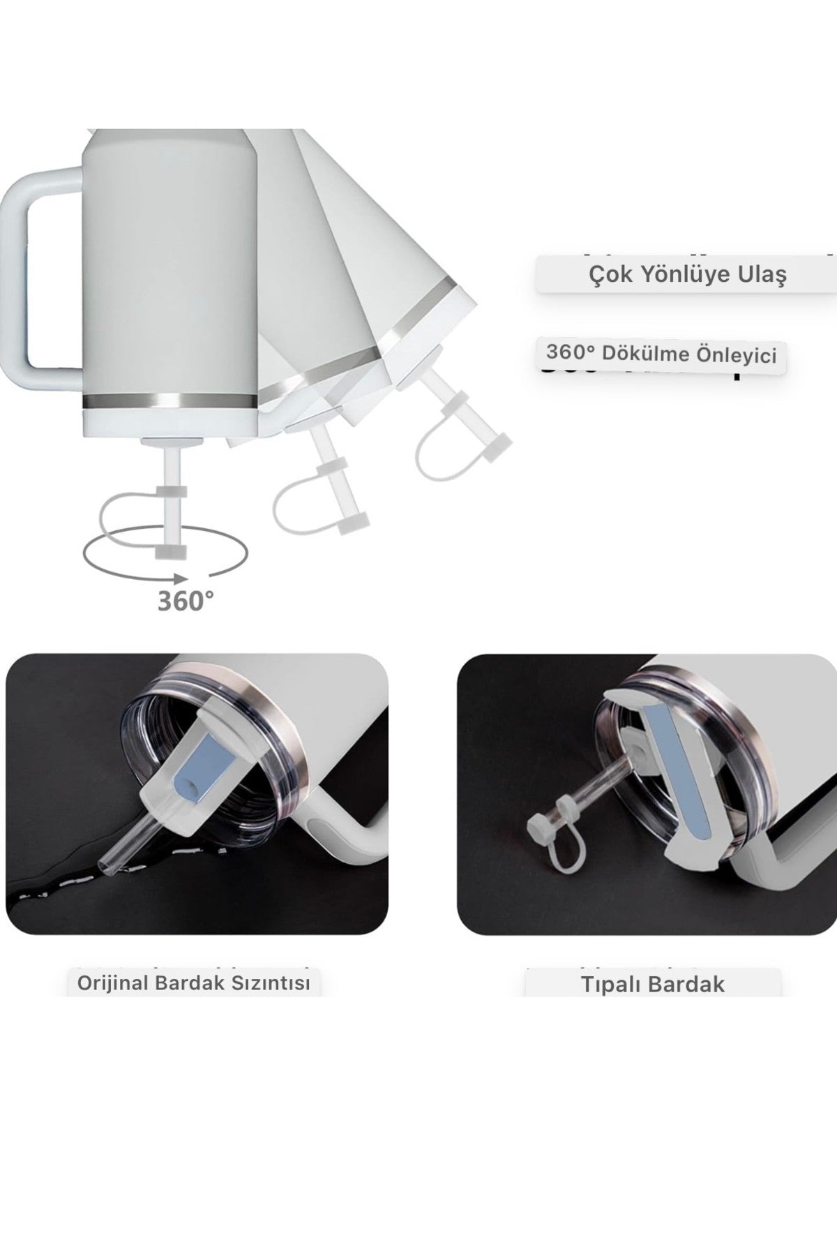 1 Set Gri Stanly için Silikon Dökülmeye Dayanıklı Sızdırmaz Seti Quencher